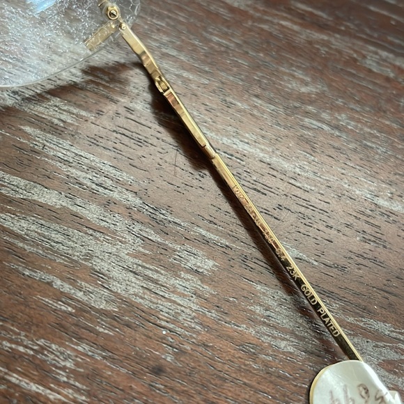 Tiffany Lunettes T784 C4 23k gold plated black gold rimless eyeglasses - Picture 8 of 16